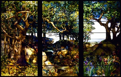 Waldlandschaft in drei Tafeln